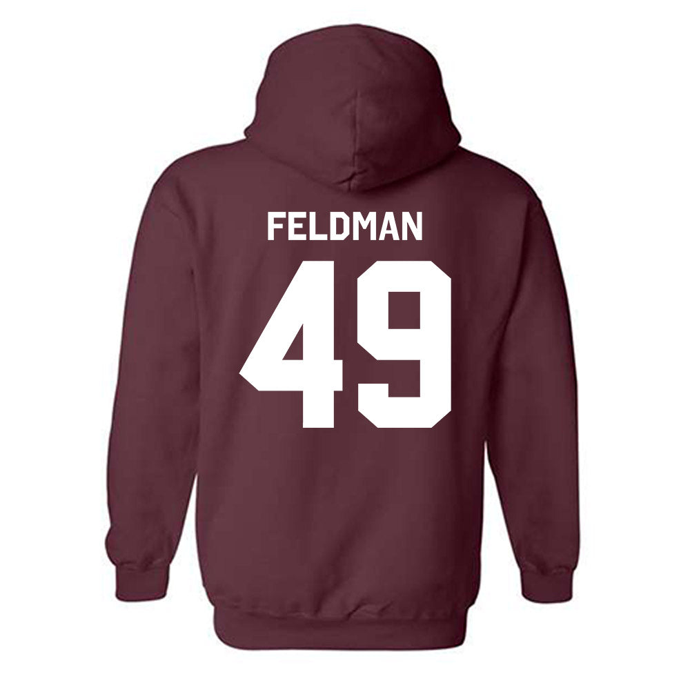 Fordham - NCAA Football : Denholm Feldman - Classic Shersey Hooded Sweatshirt-1