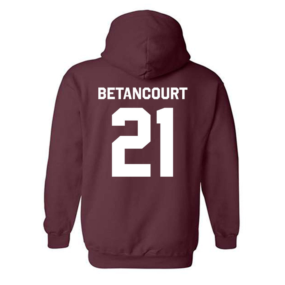 Fordham - NCAA Men's Soccer : Elias Betancourt - Classic Shersey Hooded Sweatshirt-1