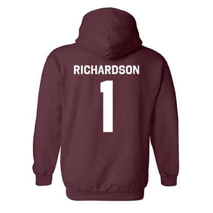 Fordham - NCAA Men's Basketball : Will Richardson - Classic Shersey Hooded Sweatshirt-1