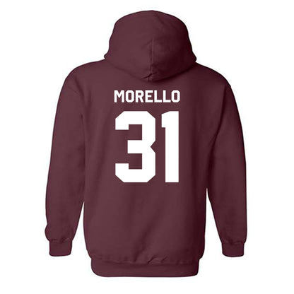 Fordham - NCAA Baseball : Mason Morello - Classic Shersey Hooded Sweatshirt-1