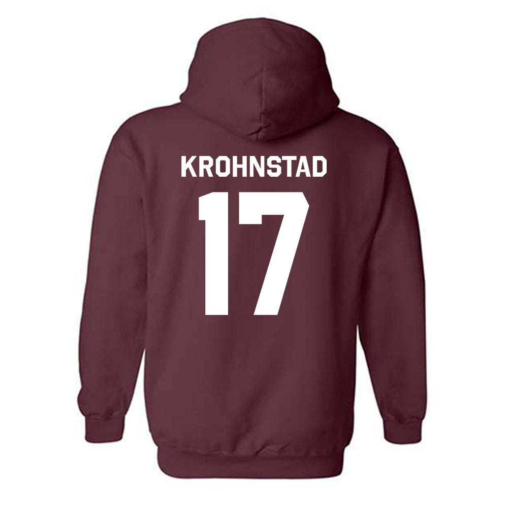 Fordham - NCAA Men's Soccer : Erik Krohnstad - Classic Shersey Hooded Sweatshirt-1