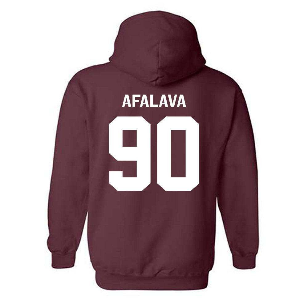Fordham - NCAA Football : Tiumalu Afalava - Classic Shersey Hooded Sweatshirt-1