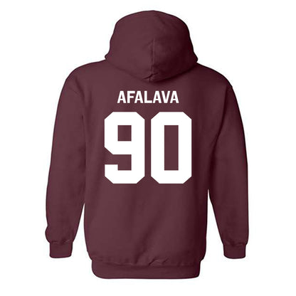 Fordham - NCAA Football : Tiumalu Afalava - Classic Shersey Hooded Sweatshirt-1