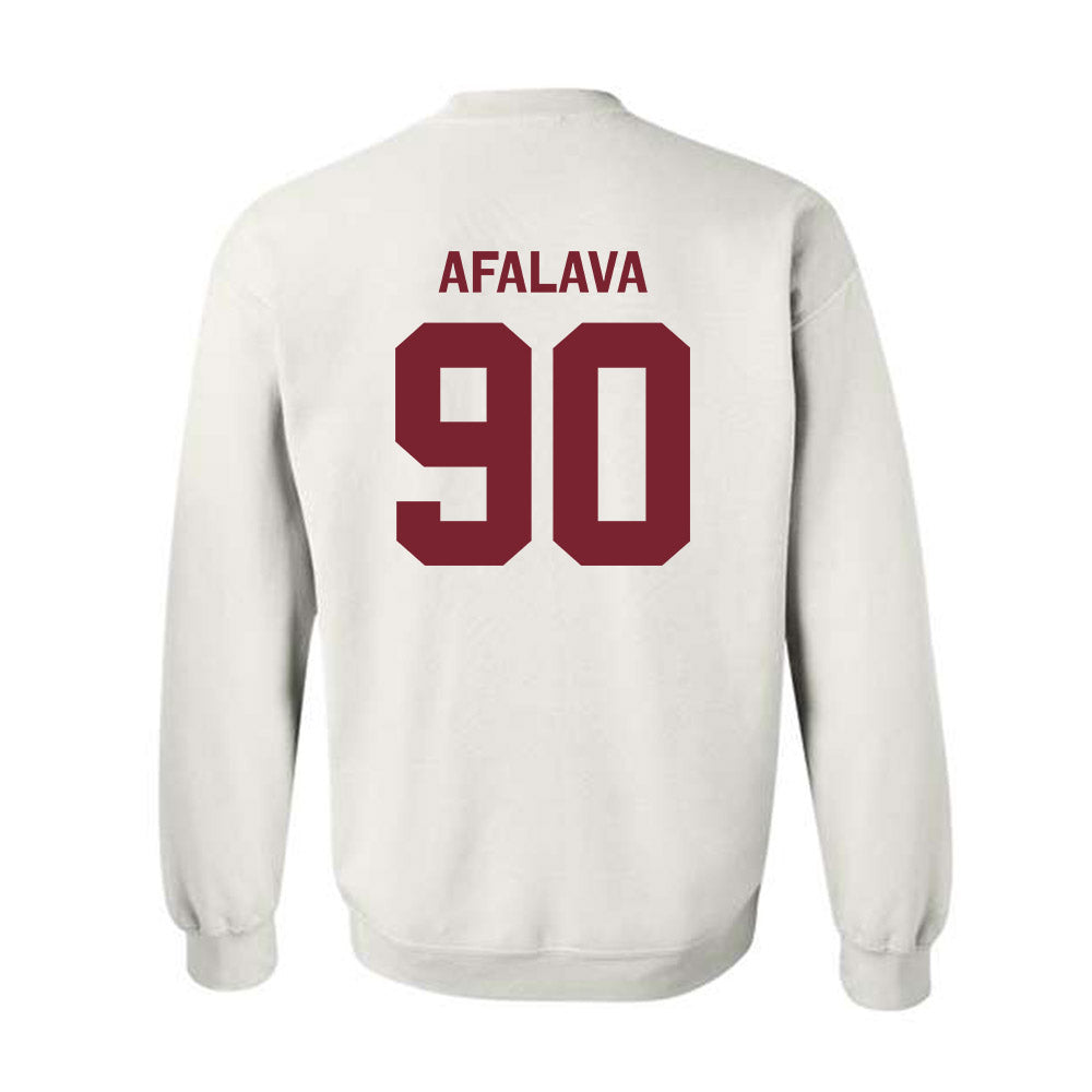 Fordham - NCAA Football : Tiumalu Afalava - Classic Shersey Crewneck Sweatshirt-1