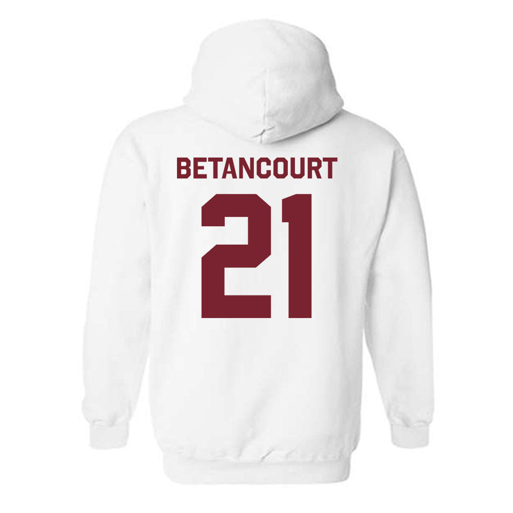 Fordham - NCAA Men's Soccer : Elias Betancourt - Classic Shersey Hooded Sweatshirt-1