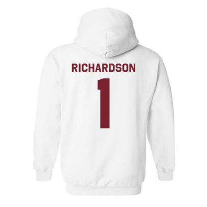 Fordham - NCAA Men's Basketball : Will Richardson - Classic Shersey Hooded Sweatshirt-1