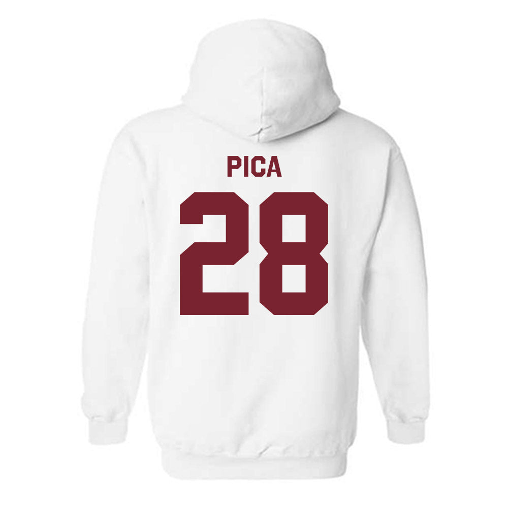 Fordham - NCAA Men's Soccer : Christian Pica - Classic Shersey Hooded Sweatshirt-1
