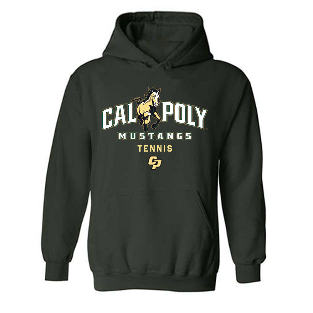 Cal Poly - NCAA Men's Tennis : Aaron Eliscu - Classic Shersey Hooded Sweatshirt-0