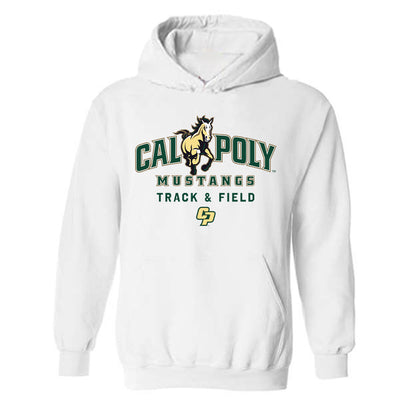 Cal Poly - NCAA Men's Track & Field : Colby Neron - Classic Shersey Hooded Sweatshirt-0