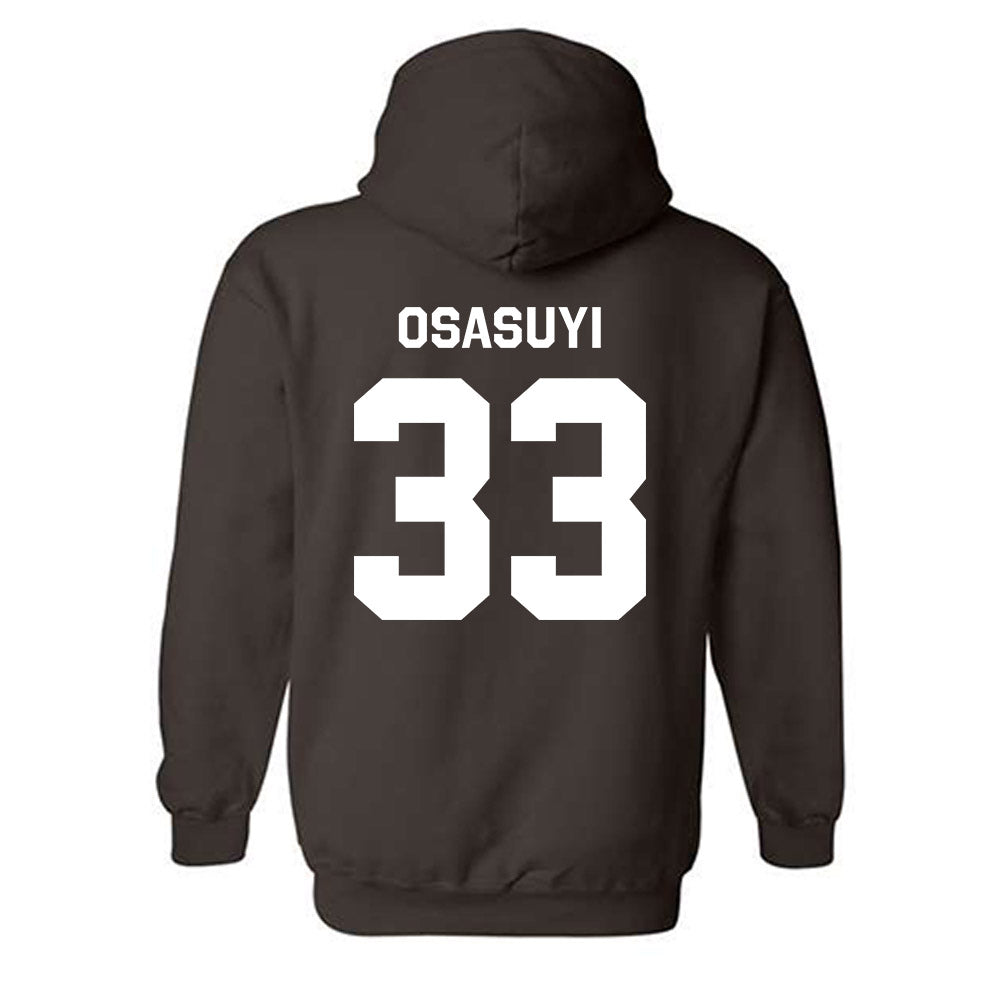 St. Bonaventure - NCAA Men's Basketball : Andrew Osasuyi - Classic Shersey Hooded Sweatshirt-1