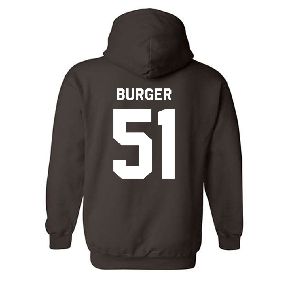 St. Bonaventure - NCAA Men's Lacrosse : Kaeden Burger - Classic Shersey Hooded Sweatshirt-1