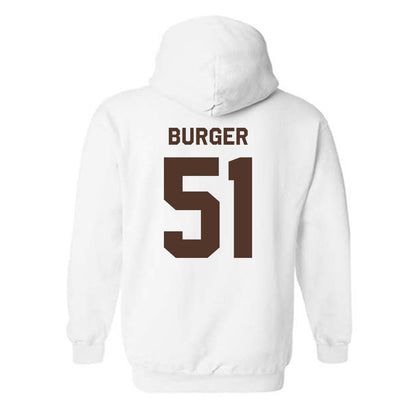 St. Bonaventure - NCAA Men's Lacrosse : Kaeden Burger - Classic Shersey Hooded Sweatshirt-1
