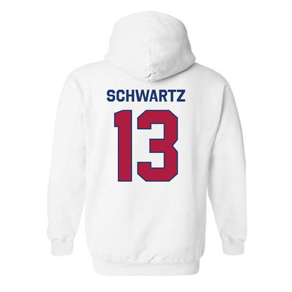 Detroit Mercy - NCAA Women's Basketball : Brendha Schwartz - Classic Shersey Hooded Sweatshirt-1