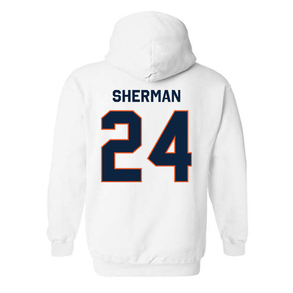 Utica - NCAA Men's Basketball : Luke Sherman - Classic Shersey Hooded Sweatshirt-1