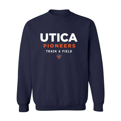 Utica - NCAA Men's Track & Field : Harley Hugunine - Classic Shersey Crewneck Sweatshirt-0