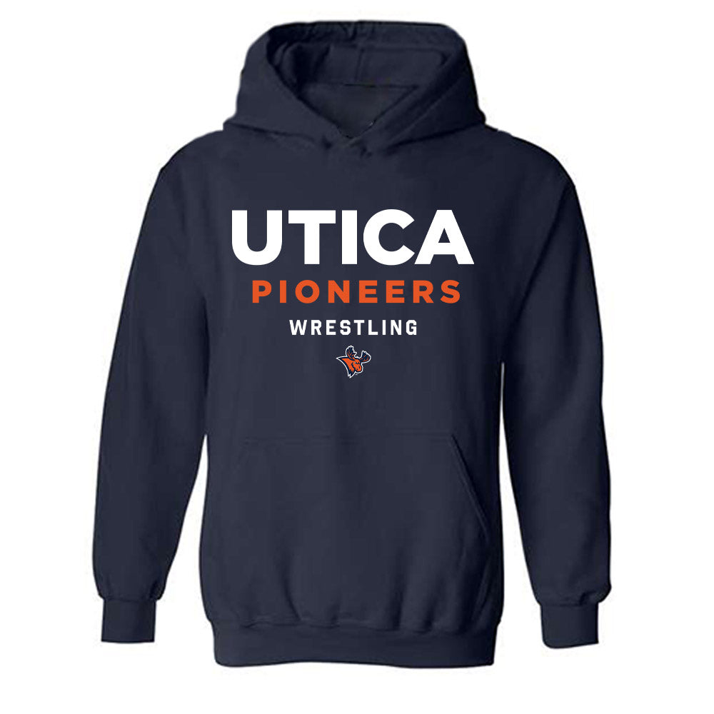 Utica - NCAA Wrestling : Vincent Geritano - Classic Shersey Hooded Sweatshirt-0
