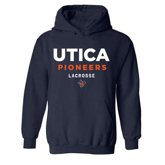 Utica - NCAA Men's Lacrosse : Michael Reid - Classic Shersey Hooded Sweatshirt-0