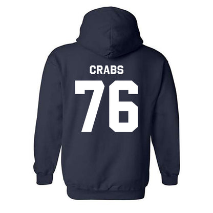 UWF - NCAA Football : Logan Crabs - Classic Shersey Hooded Sweatshirt-1
