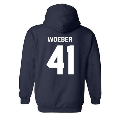 UWF - NCAA Football : Brogan Woeber - Classic Shersey Hooded Sweatshirt-1
