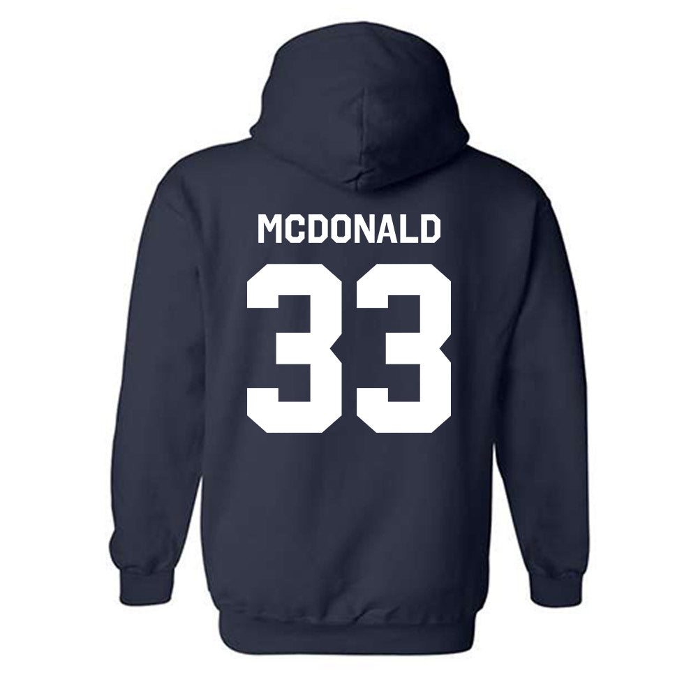 UWF - NCAA Baseball : Brooks McDonald - Classic Shersey Hooded Sweatshirt-1