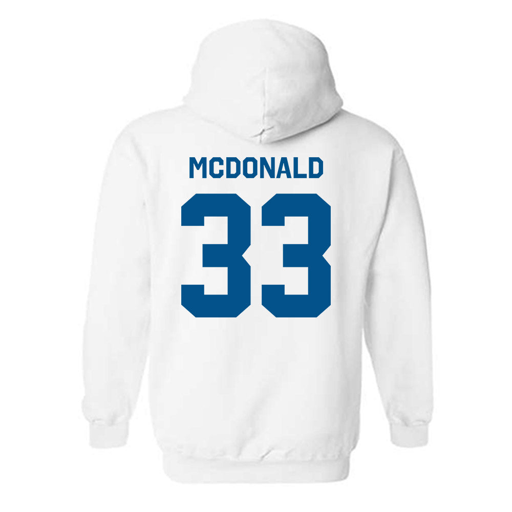 UWF - NCAA Baseball : Brooks McDonald - Classic Shersey Hooded Sweatshirt-1