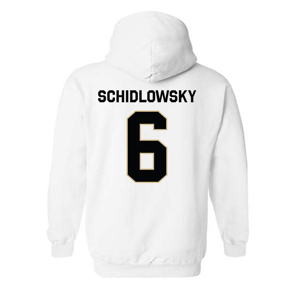PNW - NCAA Men's Ice Hockey : Brennan Schidlowsky - Classic Shersey Hooded Sweatshirt-1