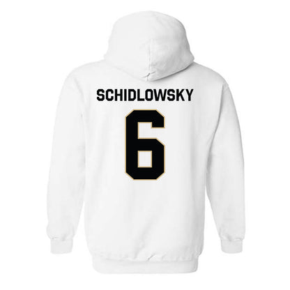PNW - NCAA Men's Ice Hockey : Brennan Schidlowsky - Classic Shersey Hooded Sweatshirt-1
