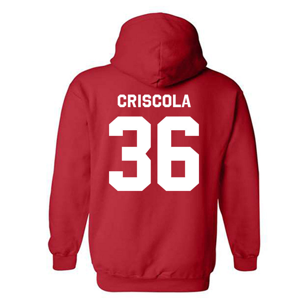 Northeastern - NCAA Baseball : Charlie Criscola - Classic Shersey Hooded Sweatshirt-1