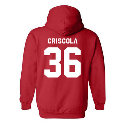 Northeastern - NCAA Baseball : Charlie Criscola - Classic Shersey Hooded Sweatshirt-1
