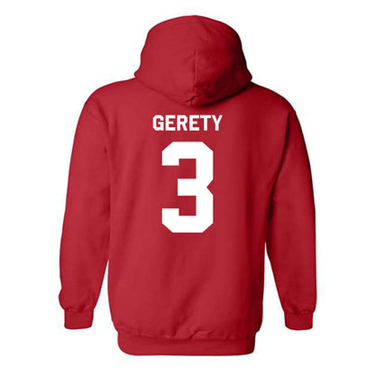 Northeastern - NCAA Baseball : Ryan Gerety - Classic Shersey Hooded Sweatshirt-1
