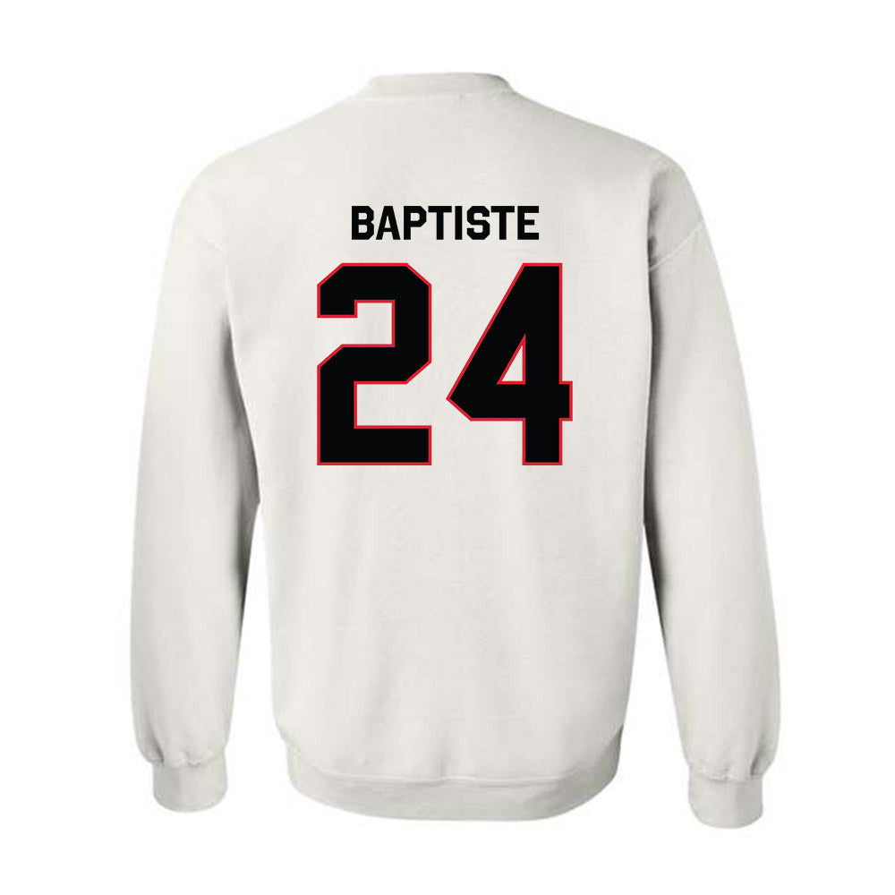 Northeastern - NCAA Men's Basketball : Sage Baptiste - Classic Shersey Crewneck Sweatshirt-1