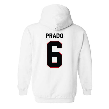 Northeastern - NCAA Men's Soccer : Jaden Prado - Classic Shersey Hooded Sweatshirt-1