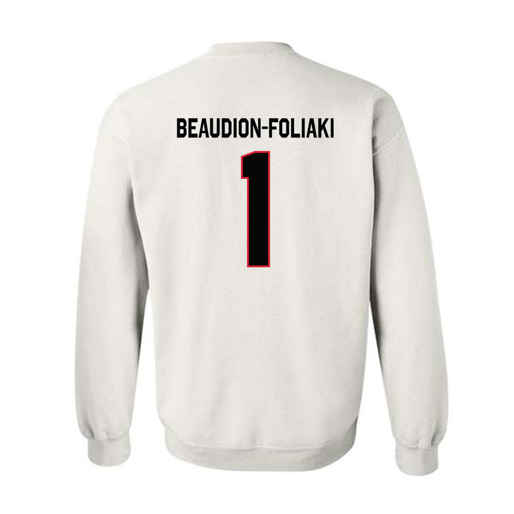 Northeastern - NCAA Women's Basketball : Kailee Beaudion-Foliaki - Classic Shersey Crewneck Sweatshirt-1