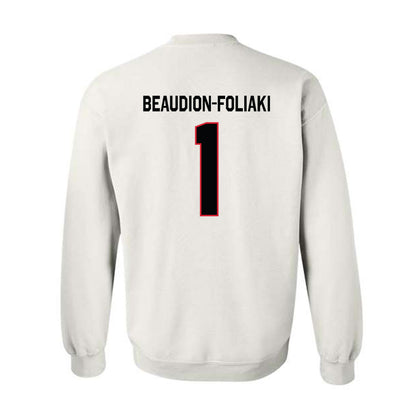 Northeastern - NCAA Women's Basketball : Kailee Beaudion-Foliaki - Classic Shersey Crewneck Sweatshirt-1