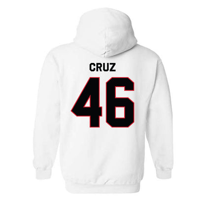 Northeastern - NCAA Baseball : Angel Cruz - Classic Shersey Hooded Sweatshirt-1