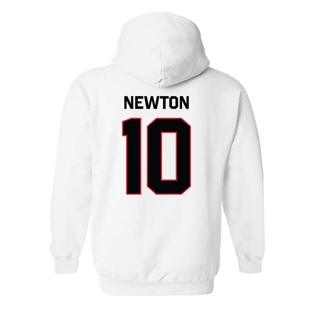 Northeastern - NCAA Men's Basketball : Miles Newton - Classic Shersey Hooded Sweatshirt-1