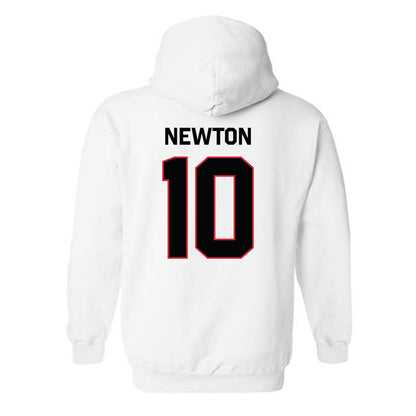 Northeastern - NCAA Men's Basketball : Miles Newton - Classic Shersey Hooded Sweatshirt-1