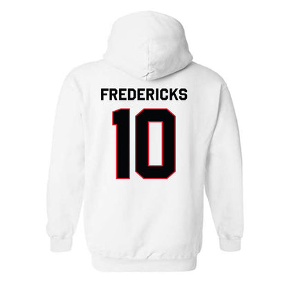 Northeastern - NCAA Men's Ice Hockey : Ethan Fredericks - Classic Shersey Hooded Sweatshirt-1
