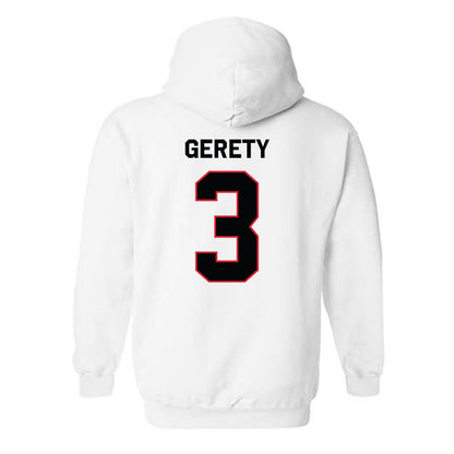 Northeastern - NCAA Baseball : Ryan Gerety - Classic Shersey Hooded Sweatshirt-1