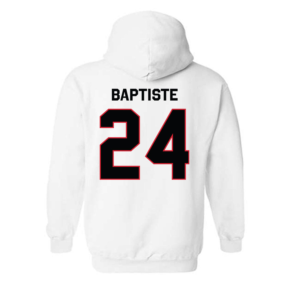 Northeastern - NCAA Men's Basketball : Sage Baptiste - Classic Shersey Hooded Sweatshirt-1