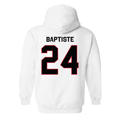 Northeastern - NCAA Men's Basketball : Sage Baptiste - Classic Shersey Hooded Sweatshirt-1