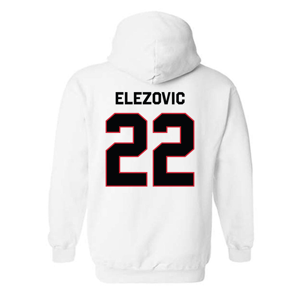 Northeastern - NCAA Men's Basketball : Haris Elezovic - Classic Shersey Hooded Sweatshirt-1