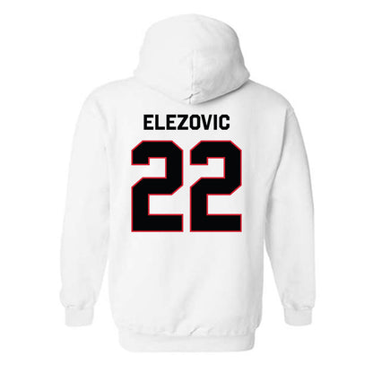 Northeastern - NCAA Men's Basketball : Haris Elezovic - Classic Shersey Hooded Sweatshirt-1