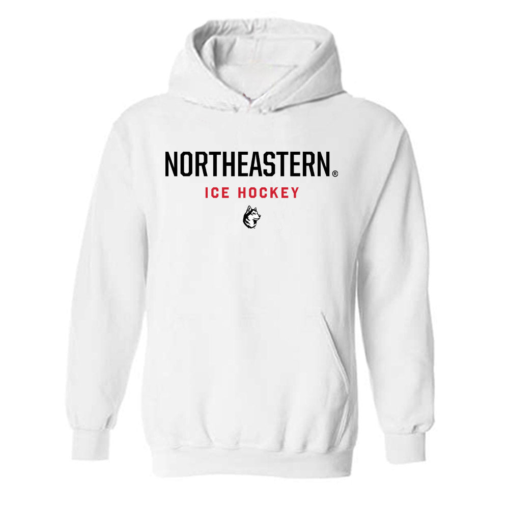 Northeastern - NCAA Men's Ice Hockey : Noah Jones - Classic Shersey Hooded Sweatshirt-0