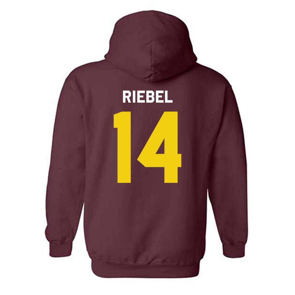 Calvin - NCAA Men's Basketball : Luke Riebel - Classic Shersey Hooded Sweatshirt-1