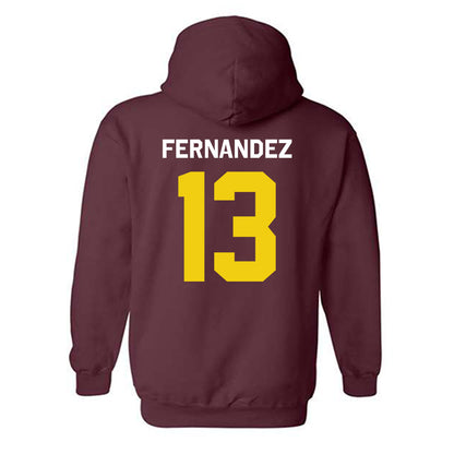Calvin - NCAA Women's Basketball : Anna Fernandez - Classic Shersey Hooded Sweatshirt-1