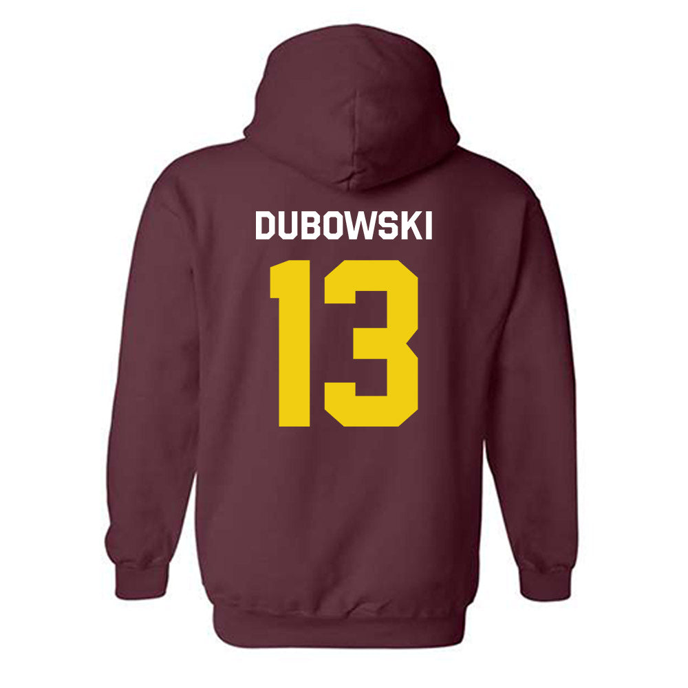 Calvin - NCAA Football : Kaleb Dubowski - Classic Shersey Hooded Sweatshirt-1