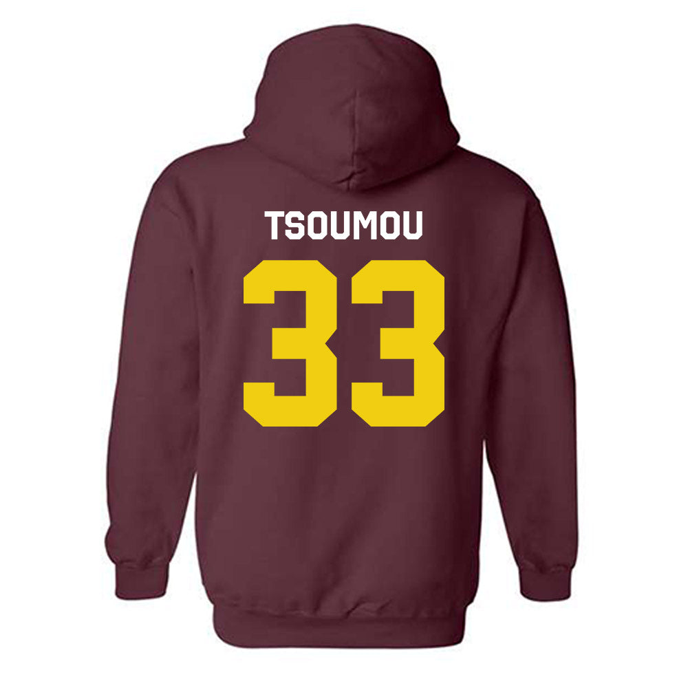Calvin - NCAA Football : Jeremie Tsoumou - Classic Shersey Hooded Sweatshirt-1
