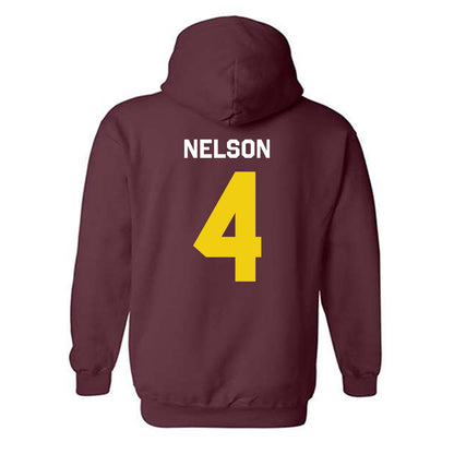 Calvin - NCAA Baseball : Logan Nelson - Classic Shersey Hooded Sweatshirt-1