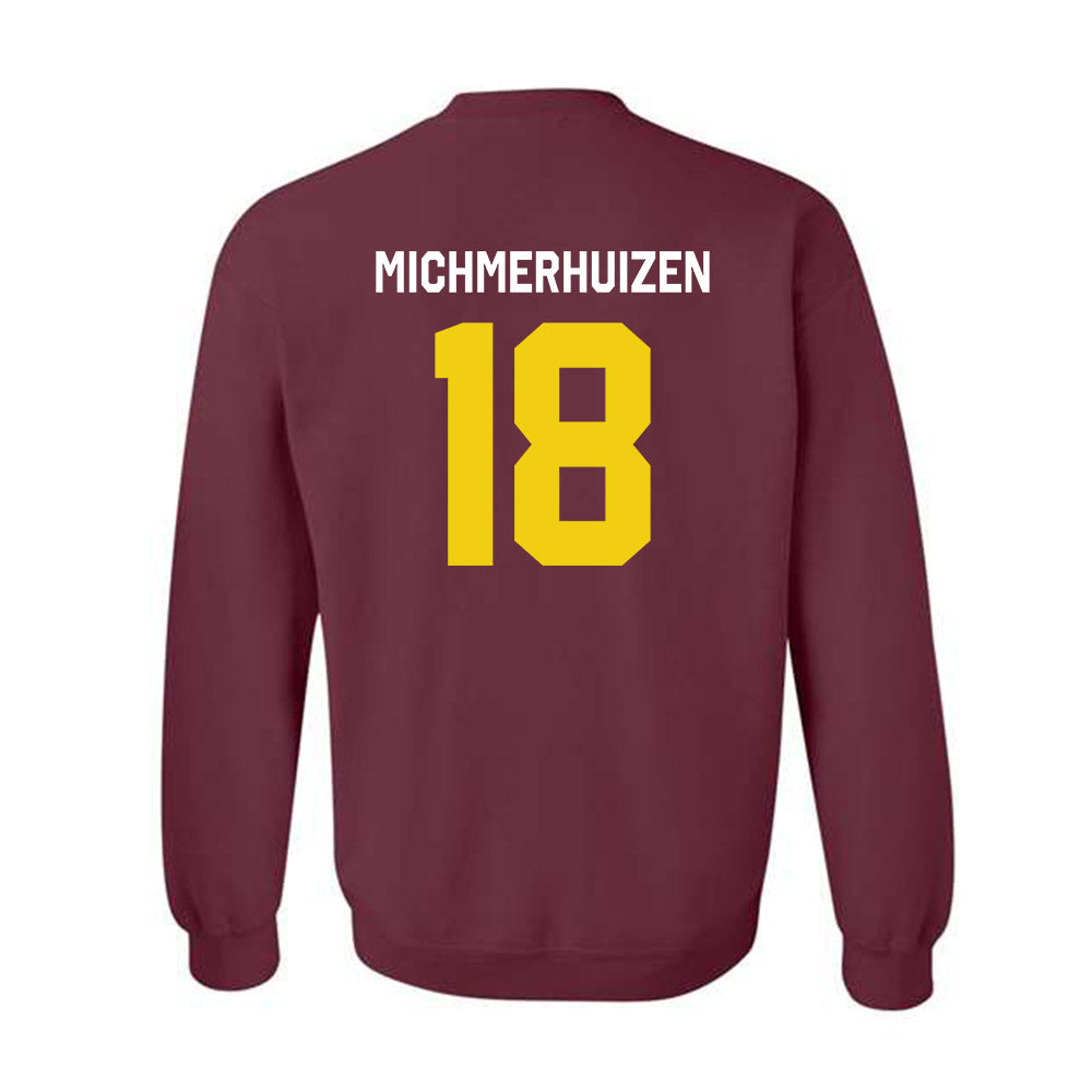 Calvin - NCAA Football : Luke Michmerhuizen - Classic Shersey Crewneck Sweatshirt-1